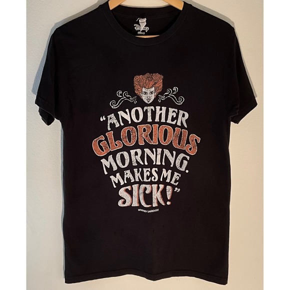 Disney Other - Disney‎ Hocus Pocus Winifred Sanderson Graphic T Shirt Black Movie Tee